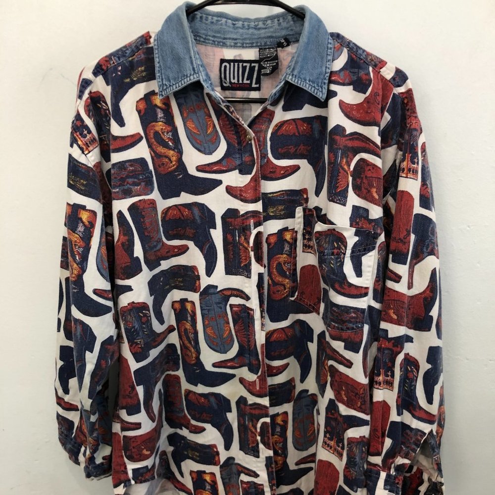 Quizz Long-Sleeve Boots Button Up